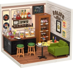 Rolife miniatuurne majake „Cheers” – DIY komplekt LED-valgustusega