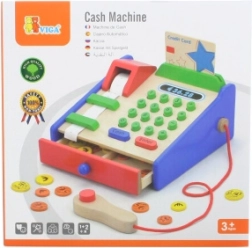 VIGA puidust kassamasin tarvikute ja skanneriga, montessori