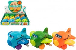 Vintmehhanismiga lennuk silmadega – lehvivad tiivad, plastist 8 cm, värvivalik