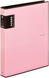 A4 Binder PASTELINI pink, 4-ring laminated