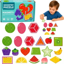 Magnetic fruit puzzle – 30 pieces for the fridge and magnetic board