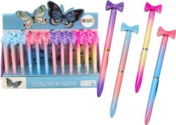 Lipsukesega kuulpliiats, värviline, sinine tint 0,7 mm