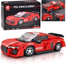 Tehnikakonstruktor – punane sportlik kupee, 373 detaili