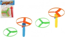 Käivitiga väljatulistatavad propellerid, plast, läbimõõt 9 cm, 2 värvi