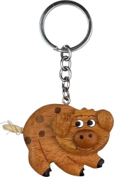 Wooden Keychain Piglet