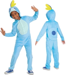 Laste kostüüm POKEMON Sobble kigurumi, sinine onesie 126–136 cm (7–8 aastat)