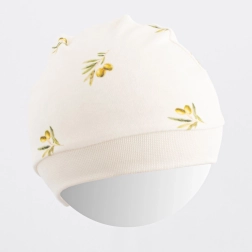 Children's organic cotton beanie New Baby Olives