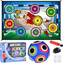 Jalgpallikomplekt sihtmärgimatiga ja helendava palliga