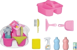 Children's cleaning set 9 pcs with caddy and accessories