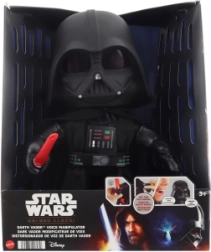 Star Warsi Darth Vaderi pehme mänguasi valgusmõõga ja häälemuunduriga 27 cm