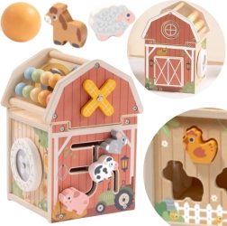 TOOKY TOY puidust tegevuslaut koos arvelaua ja sorteerijaga