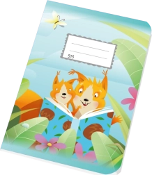 School notebook A5 ruled 10 sheets Squirrels 12 mm
