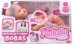 Interaktiivne beebinukk NATALIA 41 cm helidega ja sulguvate silmadega