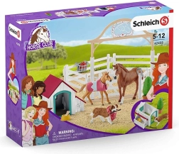 Schleich Horse Club külalishobused emase koera Rubyga – aediku ja kuudiga komplekt