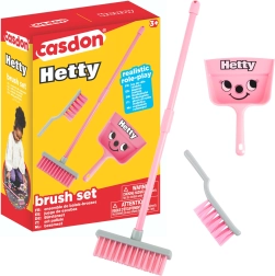 Laste koristuskomplekt Hetty, roosa – harjake, kühvel ja hari