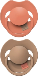 Silikoonist dünaamiline lutt LOVI PRIME 18m+ Granola/Orange, 2 tk