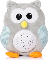 Chipolino plush owl with projector and music