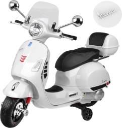 Laste elektriline tõukeratas Vespa GTS Super akuga – valge