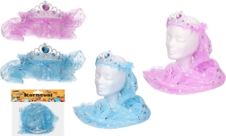 Carnival headband with veil – assorted colors