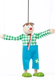 Wooden puppet boy Jeníček – marionette 12 cm