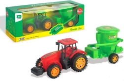 Hõõrdemootoriga traktor haagisega