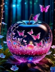 Teemantmaal "Klaasõun" 30×40 cm