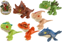 Hammustav dinosaurus mini 8 cm – plastfiguur kaardil