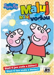 Värviraamat A5 „Värvi veega” Põrsas Peppa