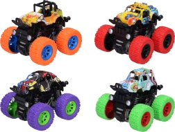 Inertsõiduga maastikuauto graffitiga 9 cm