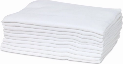 FreeON Bubaba cloth diapers 80 × 80 cm white (10 pcs)