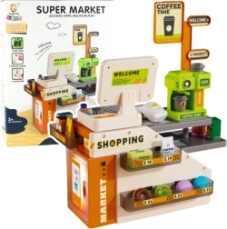 Laste kassamasin kohvikuga, tulede ja helidega, 70 osa