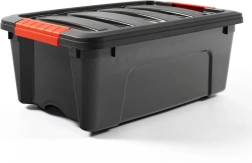 Plastist hoiukast 12 l kaanega DOLONI, must