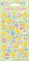 Glitter Easter stickers – reusable decorations