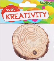 Wooden disc 6–7 × 0.5 cm, set of 2 pcs