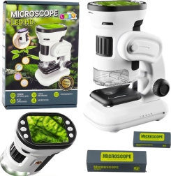 Digitaalline laste mikroskoop HD-ekraaniga, suurendus 200×–1000×