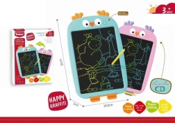 LCD Writing Tablet Owl Pink