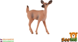 European roe deer figurine made of plastic, 7 cm
