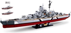 Sluban ModelBricks lahingulaev BISMARCK 2in1 ehituskomplekt 1:350