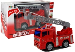 Fire truck with extendable ladder and water spray 1:20