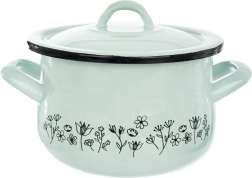 Emailpott kaanega LOUKA 16 cm, 2,3 l