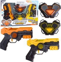 Laser tag set for kids – 2 infrared blasters and 2 targets with lights and sounds