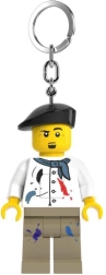 LEGO helendav võtmehoidja – kunstniku minifiguur LED-valgusega