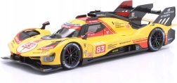 Bburago Ferrari 499P LMH 1:24 kollane nr. 83 – 24h Le Mans 2024