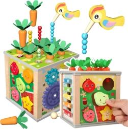 Puidust hariv sensoorne kuubik 6-ühes