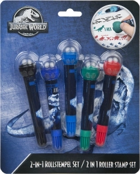Jurassic Worldi 2-ühes templite komplekt – loovvildikad rulltempliga