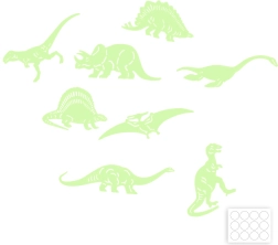 Pimedas helendavad dinosauruse kujundid