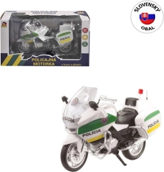 Metal Police Motorcycle 18 cm