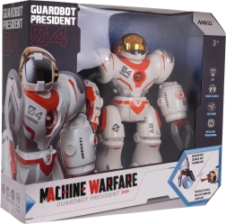 Multifunktsionaalne valge ja oranž kaugjuhitav robot