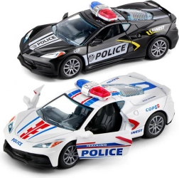 Metal Police Car 12 cm