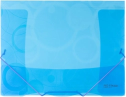 Folder with elastic A4 blue